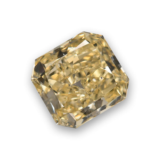2.03 Carat Fancy Light Brownish Yellow Radiant Diamond VS2 GIA