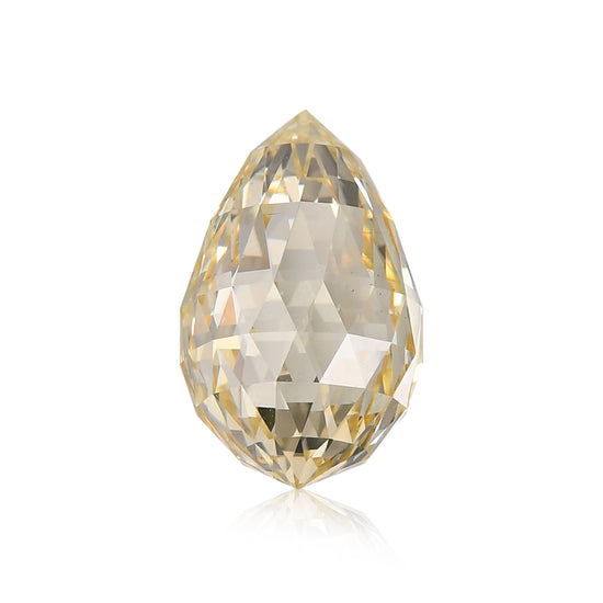 5.06 Carat Fancy Light Brownish Yellow Briolette Diamond SI1 GIA