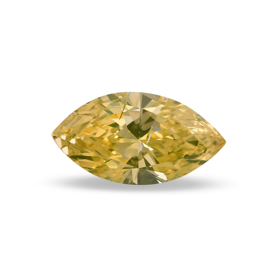 Diamante GIA Marchise Giallo Intenso Fantasia I1 da 1,07 carati