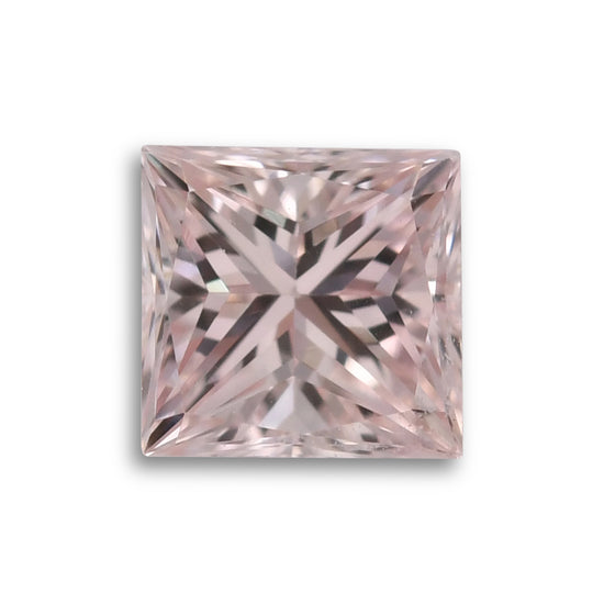 0.23 Carat Light Pink Princess Diamond VS2 GIA