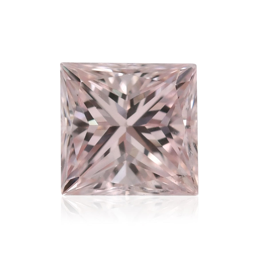 0.23 Carat Light Pink Princess Diamond VS2 GIA