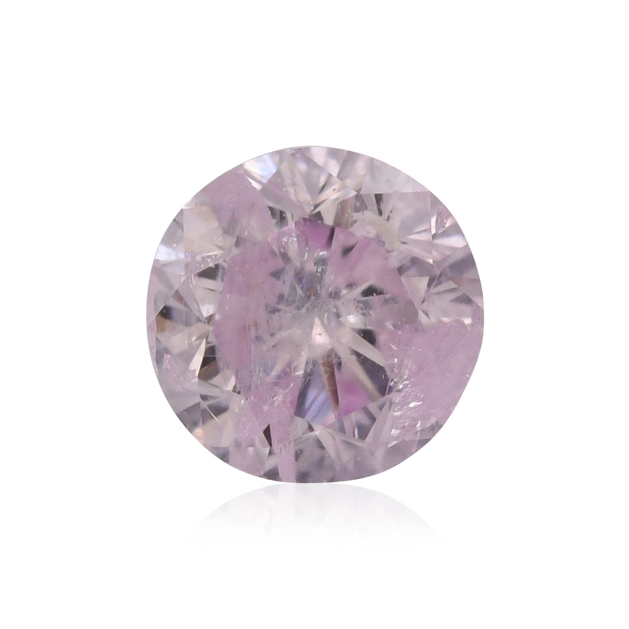 0.25 Carat Fancy Light Purplish Pink Round Brilliant Diamond (SI2) GIA