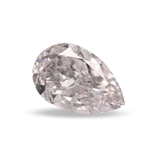 0.51 Carat Very Light Pink Pear Diamond SI1 GIA