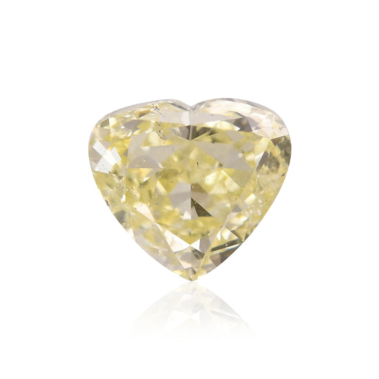 1.03 Karat Fancy Light Yellow HERZ Diamant I1 GIA
