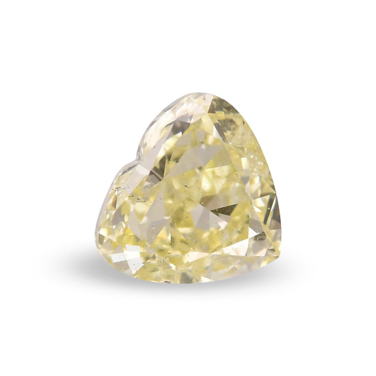 1.03 Karat Fancy Light Yellow HERZ Diamant I1 GIA