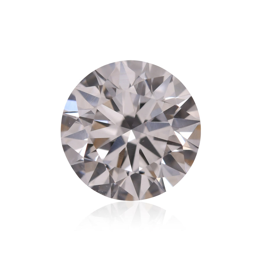 0.91 Carat Faint Pinkish Brown Round Brilliant Diamond VS2 GIA
