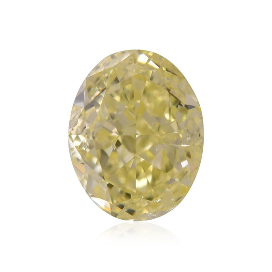 1,00 Karat Fancy Yellow Oval-Diamant I1 GIA
