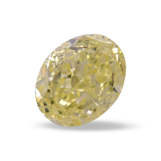 1,00 Karat Fancy Yellow Oval-Diamant I1 GIA
