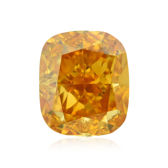 Diamante a cuscino Fancy Deep Yellow Orange da 0,53 carati VVS2 GIA