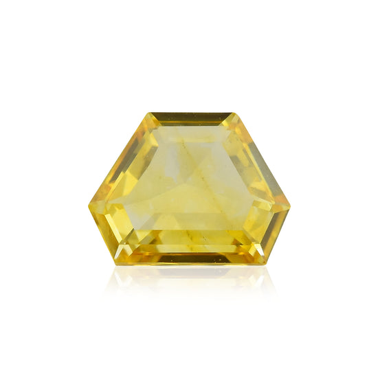 0.40 Carat Fancy Vivid Yellow Trapezoid Diamond SI1 GIA