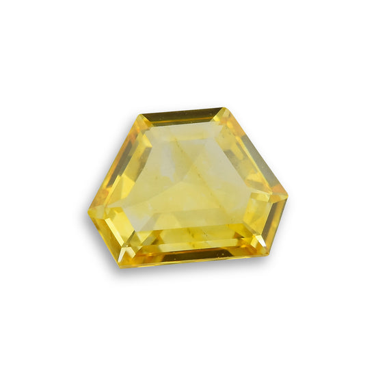 0.40 Carat Fancy Vivid Yellow Trapezoid Diamond SI1 GIA