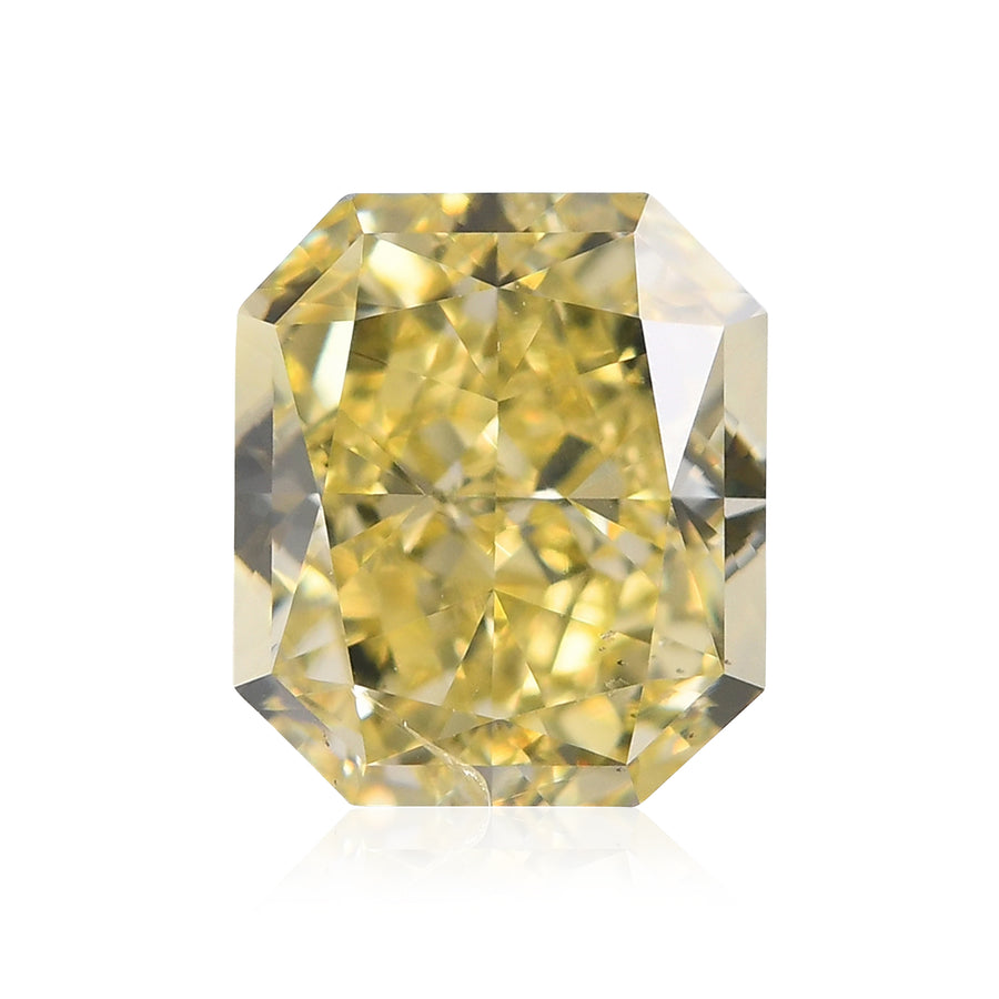3.02 Carat Fancy Intense Yellow Radiant Diamond SI2 GIA