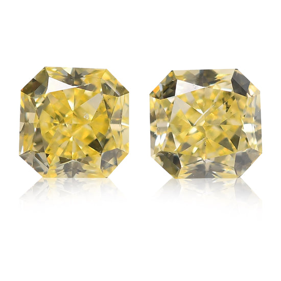 0,62 Karat Fancy Yellow Radiant Diamanten (SI1)