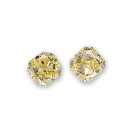 0.76 Carat Fancy Yellow Radiant Diamonds (VS2)