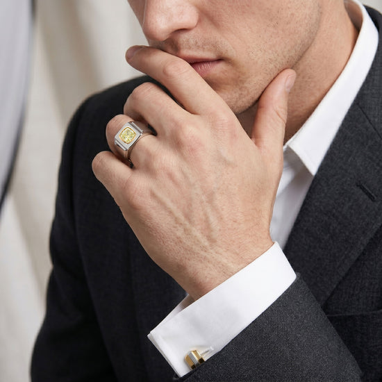 Oval Muzo Smaragd Herrenring