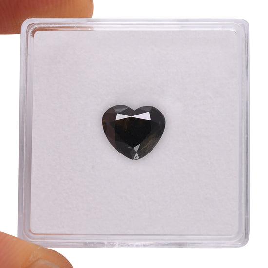 1.66 Carat Fancy Dark Brown HEART Diamond  GIA