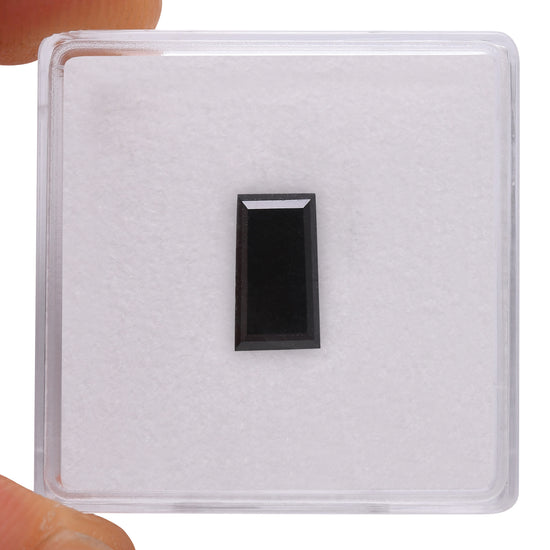 2.04 Carat Fancy Black Baguette Diamond  GIA