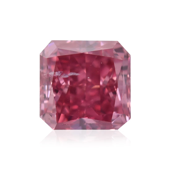 Diamante Radiant Fancy Deep Purplish Pink da 0,19 Carati (I2) GIA