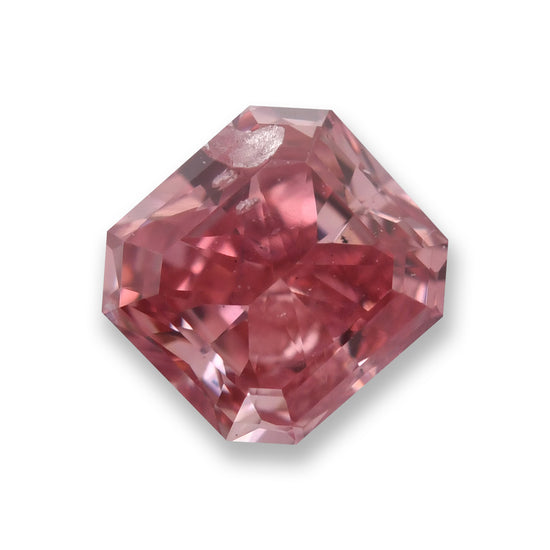 0.23 Carat Fancy Deep Pink Radiant Argyle Diamond (I2) GIA