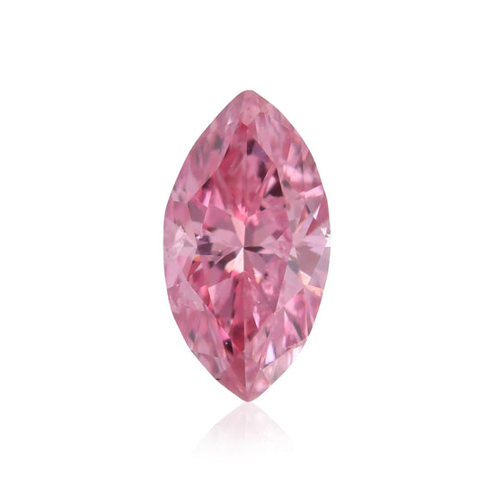 0,15 Karat Fancy Vivid Purplish Pink Marquise Diamant (I2) GIA