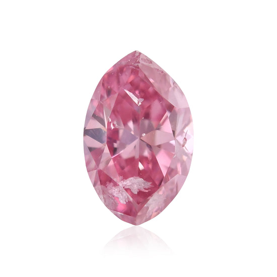 0,16 Karat Fancy Vivid Purplish Pink Marquise Diamant (I2) GIA