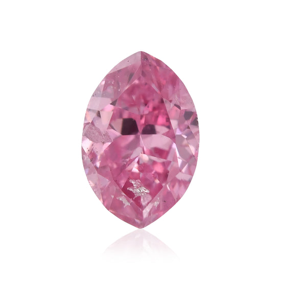 0,17 Karat Fancy Vivid Purplish Pink Marquise Diamant (I2) GIA