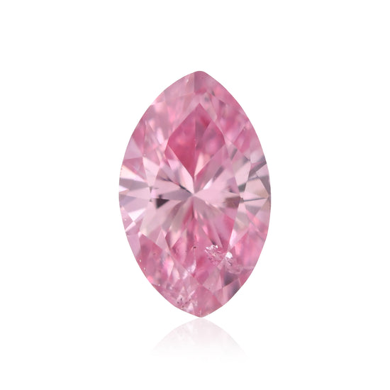 Diamante Marchesa Rosa Purpureo Fancy Vivid 0,18 carati I2 GIA