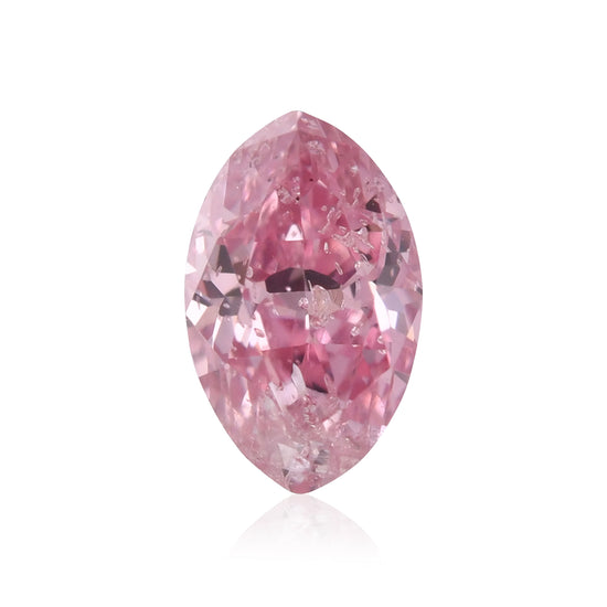 Diamante Marquise Fancy Vivid Purplish Pink (I2) GIA da 0,22 carati