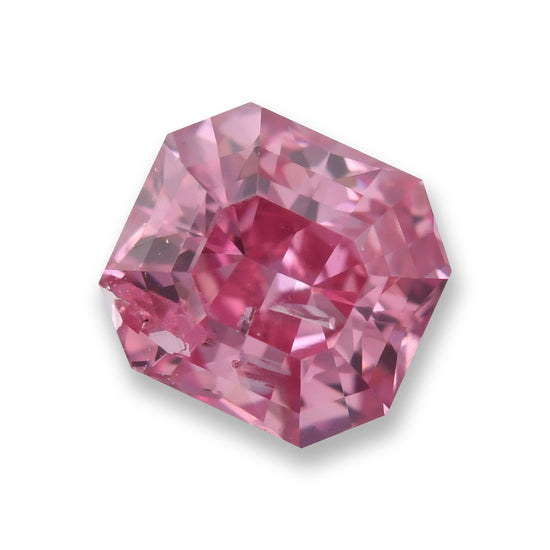 0.22 Carat Fancy Vivid Purplish Pink Radiant Diamond (I2) GIA & ARGYLE