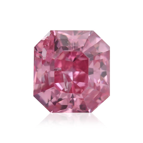 0.22 Carat Fancy Vivid Purplish Pink Radiant Diamond (I2) GIA & ARGYLE