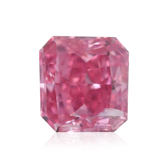 0.22 Carat Fancy Vivid Purplish Pink Radiant Argyle Diamond I2 GIA