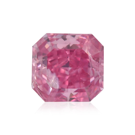 0.25 Carat Fancy Vivid Purplish Pink Radiant Argyle Diamond (I2) GIA