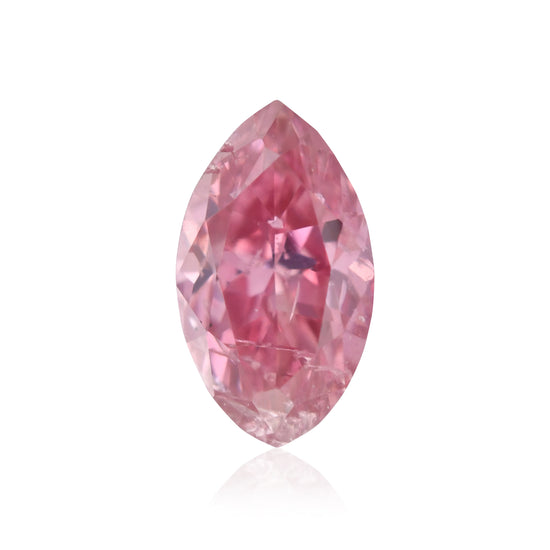 0,18 Karat Fancy Intense Purplish Pink Marquise-Diamant (I2) GIA