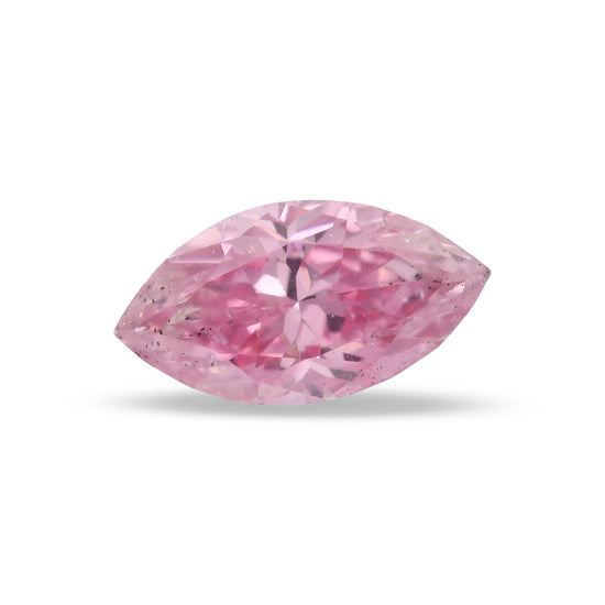 Diamante a Navette Rosa Purpureo Fancy Intenso da 0.20 Carati (I2) GIA