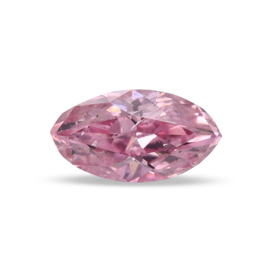 0.23 Carat Fancy Intense Purple Pink Marquise Diamond (I2) GIA