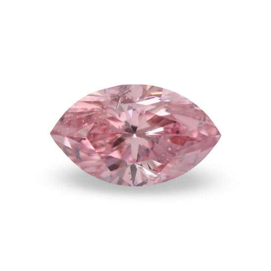 0.25 Carat Fancy Intense Pink Marquise Argyle Diamond (I2) GIA