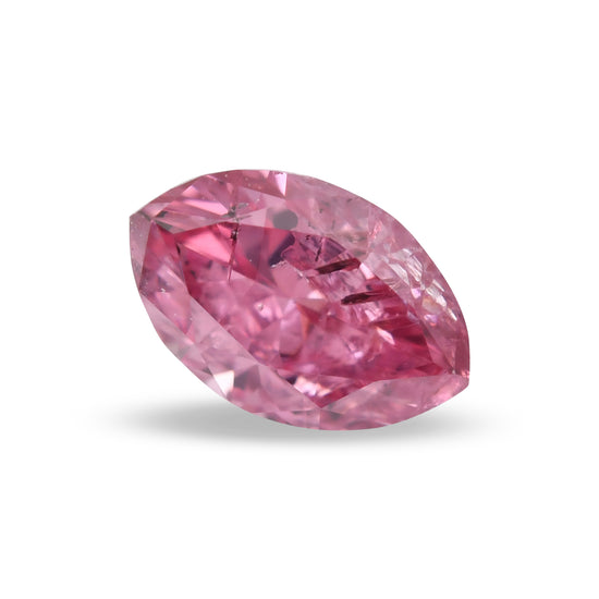 0.25 Carat Fancy Intense Purplish Pink Marquise Diamond (I2) GIA & ARGYLE