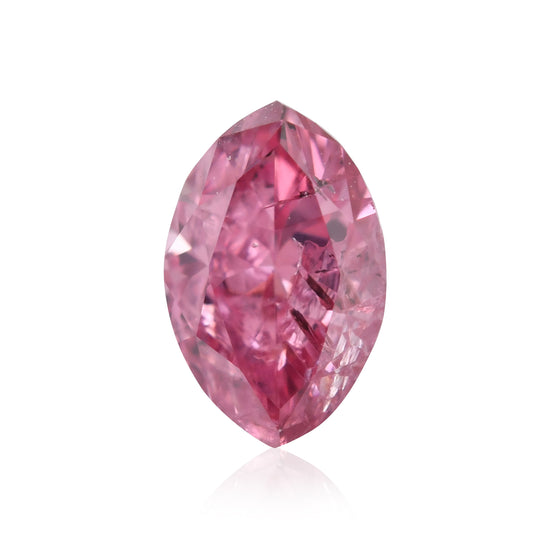 0.25 Carat Fancy Intense Purplish Pink Marquise Diamond (I2) GIA & ARGYLE