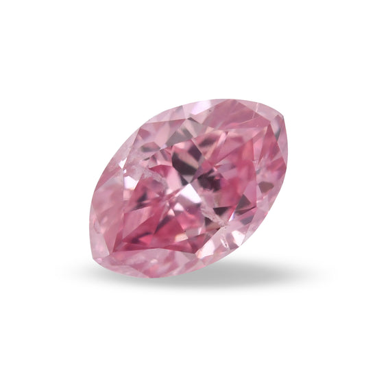 0.25 Carat Fancy Intense Purplish Pink Marquise Argyle Diamond (I2) GIA