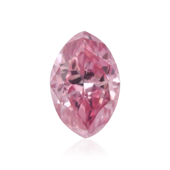 0.25 Carat Fancy Intense Purplish Pink Marquise Argyle Diamond (I2) GIA