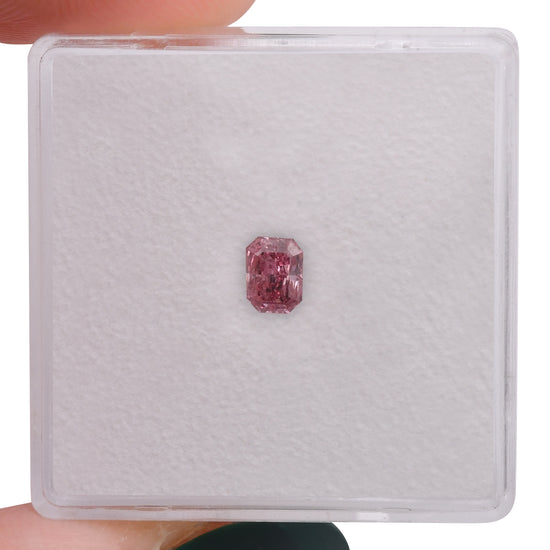 0.25 Carat Fancy Intense Pink Radiant Diamond (I1) GIA & ARGYLE