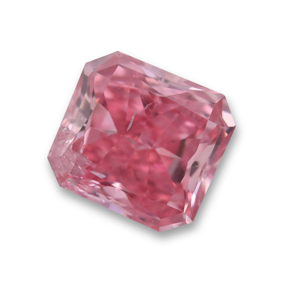 0.35 Carat Fancy Intense Pink Radiant Diamond (I1) GIA & ARGYLE
