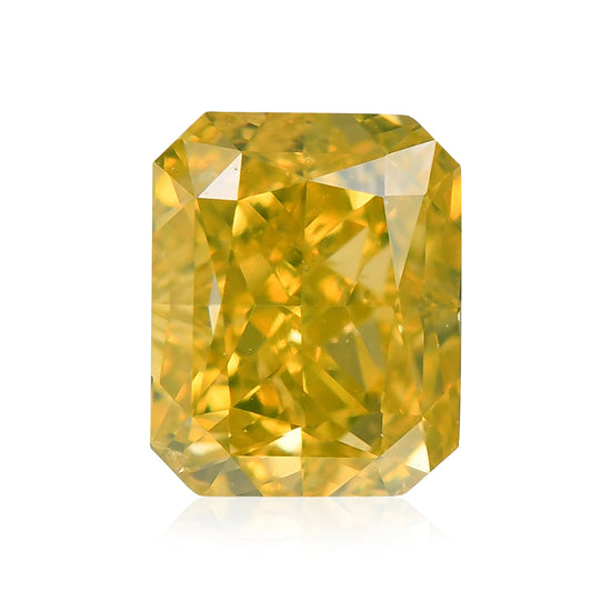 0,70 Karat Fancy Deep Yellow Radiant Diamant SI1 GIA