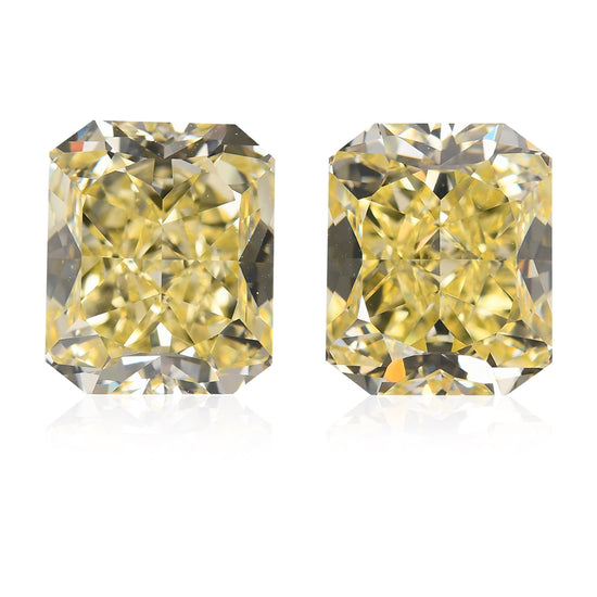 Diamanti Radianti Giallo Fancy da 6,27 carati IF