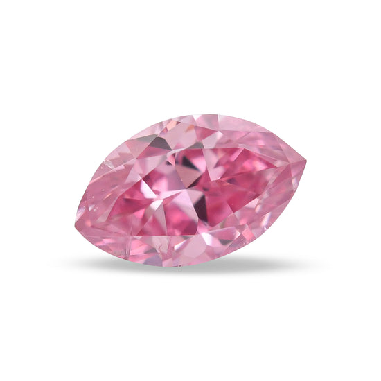 0.10 Carat Fancy Vivid Purplish Pink Marquise Diamond (SI2) GIA