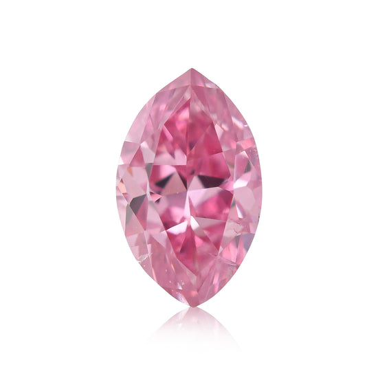 0.10 Karat Fancy Vivid Purplish Pink Marquise Diamant (SI2) GIA