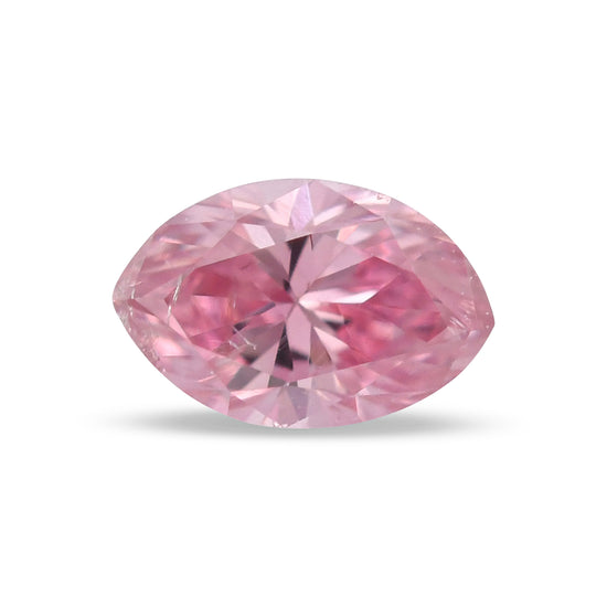 0.12 Carat Fancy Intense Purplish Pink Marquise Diamond (SI2) GIA