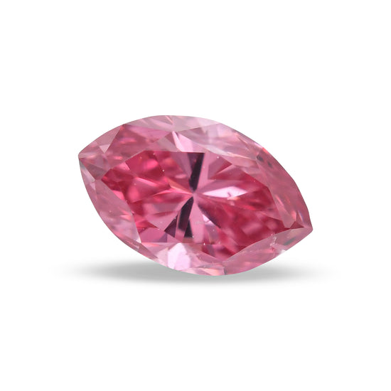 0.13 Carat Fancy Vivid Pink Marquise Diamond (SI2) GIA