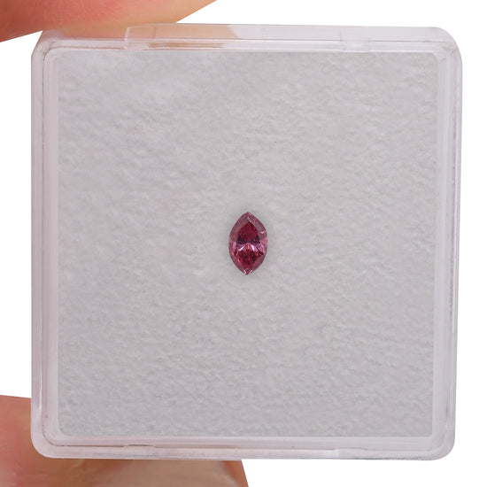 0.13 Carat Fancy Vivid Pink Marquise Diamond (SI2) GIA