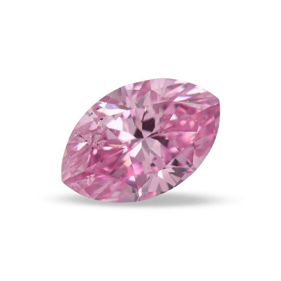 0.14 Carat Fancy Vivid Purple Pink Marquise Diamond (SI2) GIA